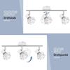 NETTLIFE Ceiling Light - 3 Bulbs - E14 - White - Metal
