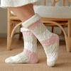 Womens Fuzzy Thermal Sock Plush Grip Hemp Winter Soft Female Home Indoor Warm Bedroom Non slip fluffy Thick Slipper Floor Sock