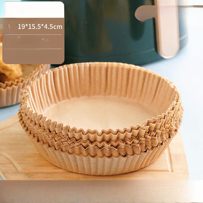 Air Fryer Oil-proof Paper Tray Round Oil-absorbing Paper Baking Paper Pad Square Paper Tray Oven