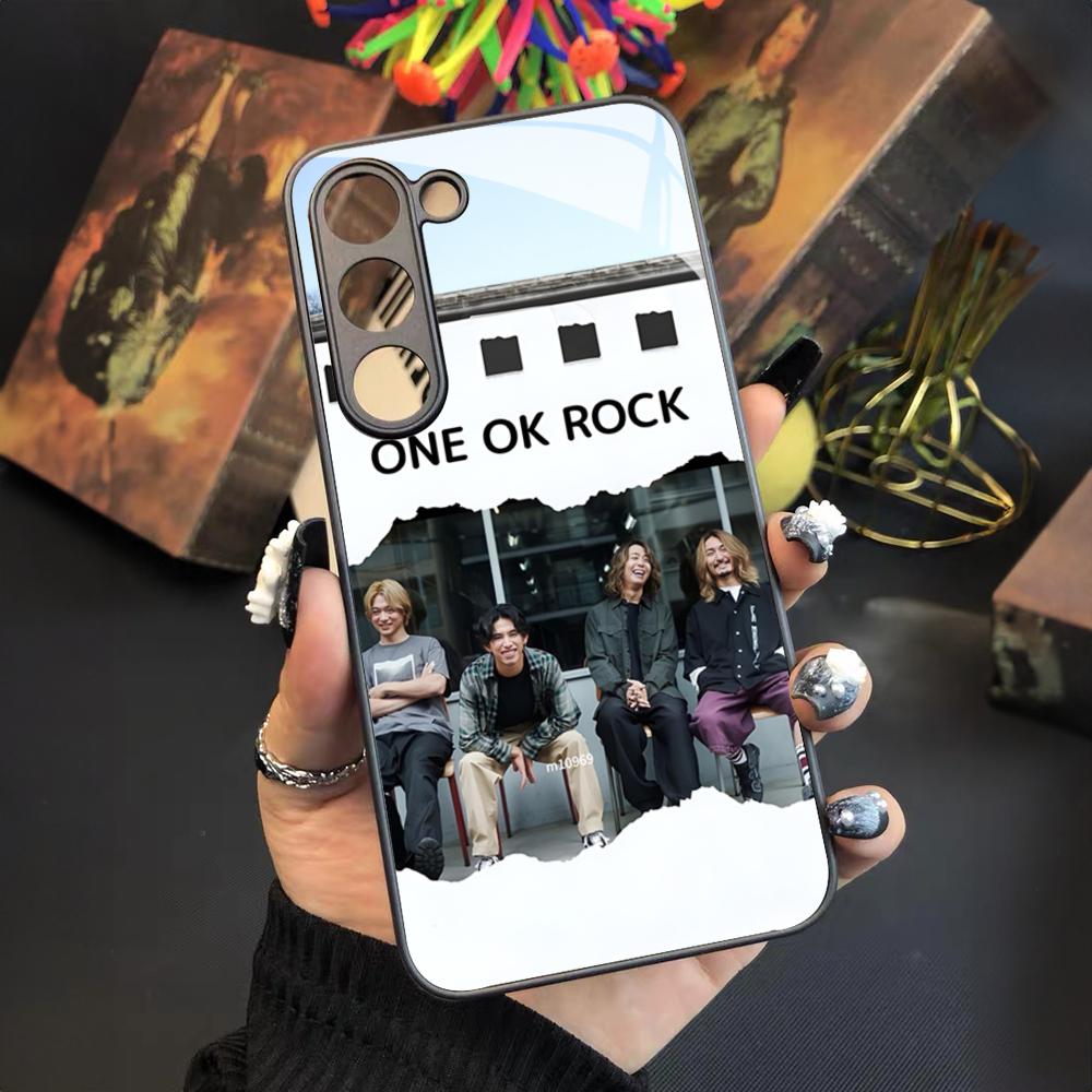 Japan Band ONE OK ROCK Handyhülle Für Samsung Galaxy S25 S24 S23 S22 S20 S21 Note20 Ultra Plus Fe Farbige Silberne Hülle