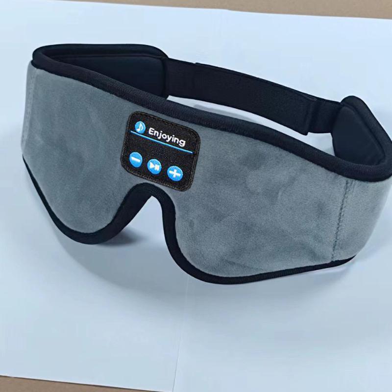 Smart Bluetooth Sleep Eye Mask Comfortable Built In White Noise Head Mounted Light Blocking Memory Cotton Music Eye Mask