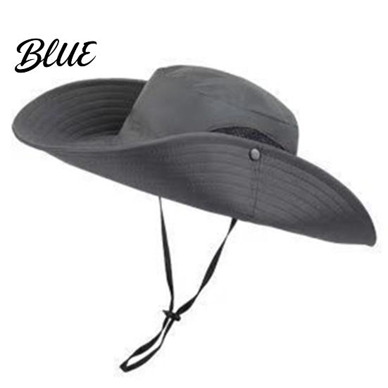Adjustable Head Circumference Hat Unisex Sun Hat Breathable Wide Brim Fishing Outdoor Quick Dry Cap UV Protection for Men Women Hiking Traveling