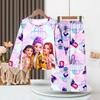 Southeast Asia Kids' Demon Slayer Pajamas: Long Sleeve & Pants Set for Girls