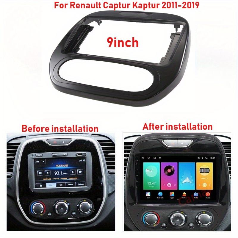 Dashboard Frame For Renault Captur Kaptur 2011-2019 9Inch Black ABS Car Center Console Gear Shift Frame Trim Cover Interior Decor