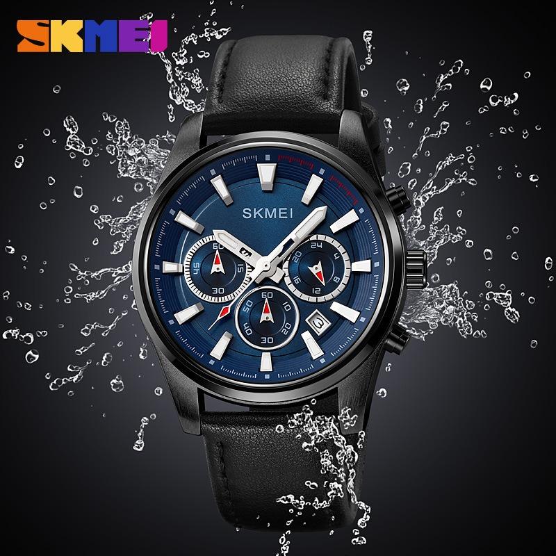 Best-selling, small dial, three-hand calendar, business trend, chronograph waterproof quartz watch