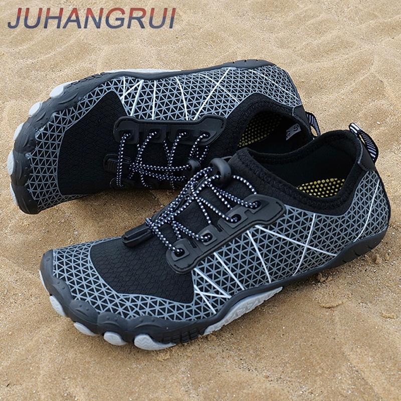 Schnelltrocknende Wasserschuhe Damen Herren Barfuß Wasserschuhe Rutschfest Outdoor Strandschuhe Oberwasser Wat Schuhe Schwimmschuhe Sneaker Unisex