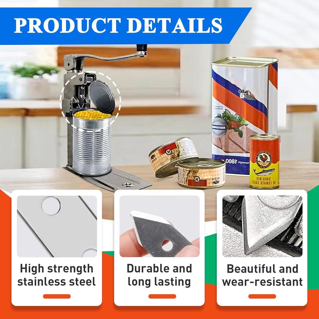 2 Pcs Commercial Can Opener Replacement Blades Compatible with Edlund #1 Can Opener, Easy to Replace