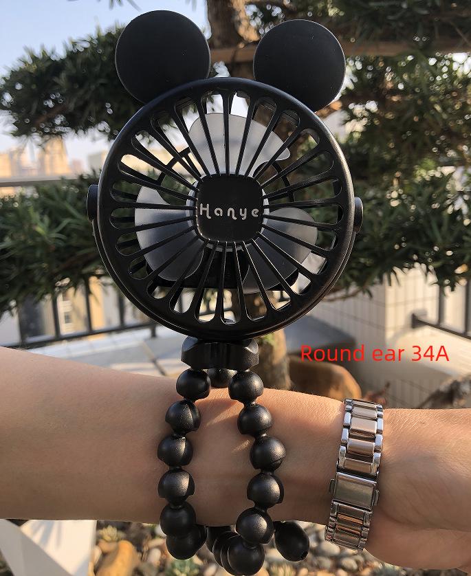 Versatile Portable Mini Fan: Hangable, Standable, or Wrappable - Ideal for Dorms and Outdoor Use