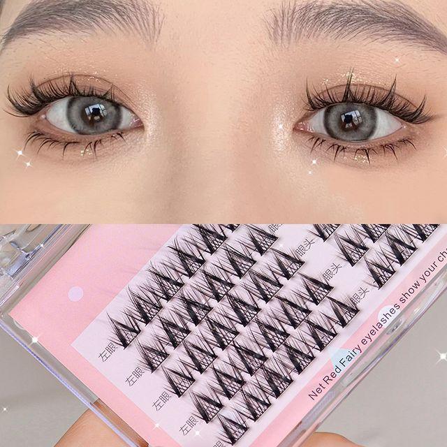 Могугу - Накладные ресницы Without Tweezers & Glue - Black - 11-13mm
