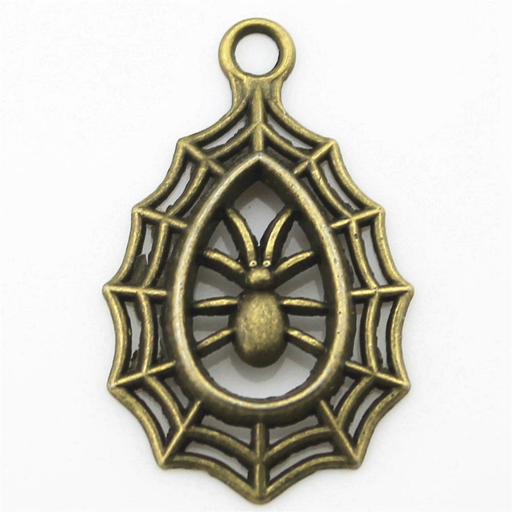 Charms Spider Halloween Bat Pendants Kids' Jewelry Materials QC119