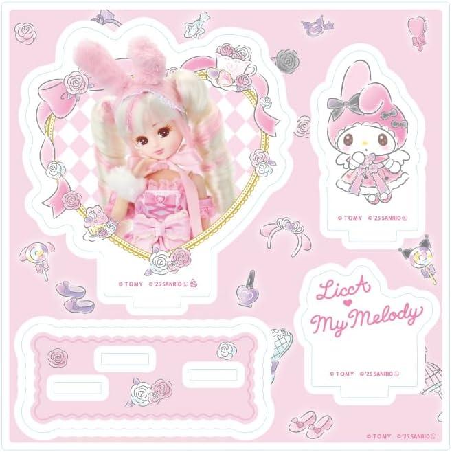 LiccA x Sanrio Characters 01 Licca & My Melody Acrylic Stand Plate Die-cut Stand Type Item