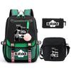 Trend Campus Primary And Secondary School Student School Bag Blue Prison Blue Lock Peripheral Animation Backpack Pencil Bag