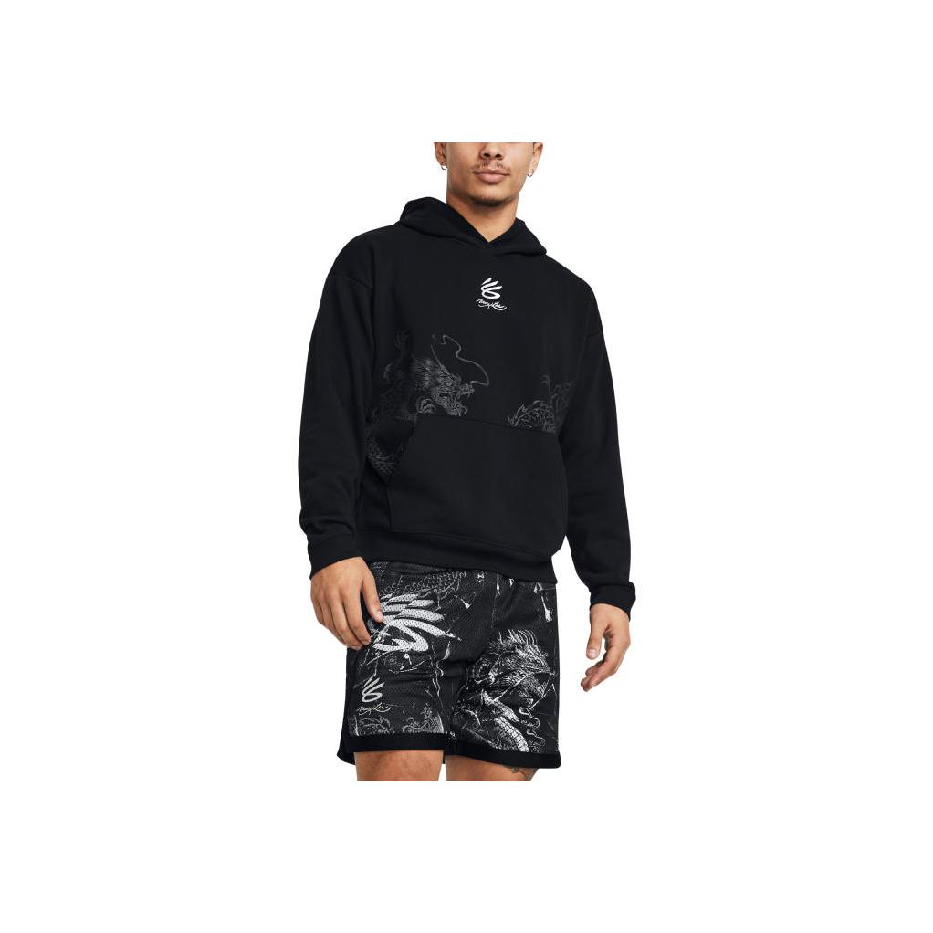 Under Armour Curry X Bruce Lee Future Dragon Hoodie Men Black 1385303-001