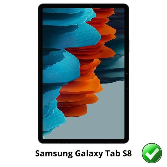 Screen Protector - Phonillico - Samsung Galaxy Tab S8 - 2 Pack - Durable - Ultra Thin - Premium Plastic