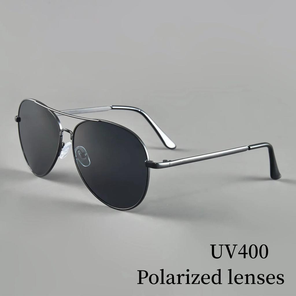 Man's Driving Polarized Sunglasses Pilot Toad Frame Myopia Glasses UV400 Anti UV Motorcycle Beach Shades Eyewear 0 To -4.0