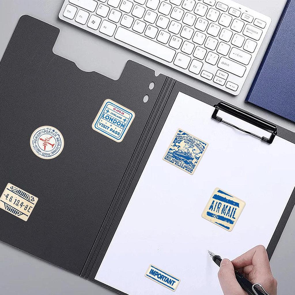 50 Stickers Billets de Voyage Dessin Animé pour Guitare, Carnet, Bagages - Doodles Imperméables DIY