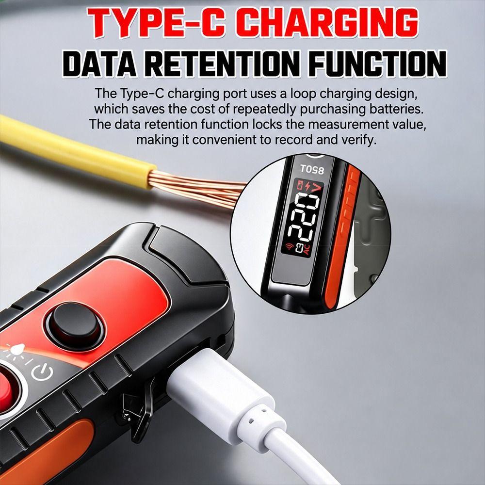 Non Contact Voltage Tester Pen LED Digital Display Electrical Test Pen Home Electrical Testing
