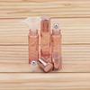 2pcs 10ml/0.34oz  Glass Roll On Bottle Pink Roller Bottle Essential Oil Lip Gloss Refillable Tube Empty Jar Glass Perfume Bottle