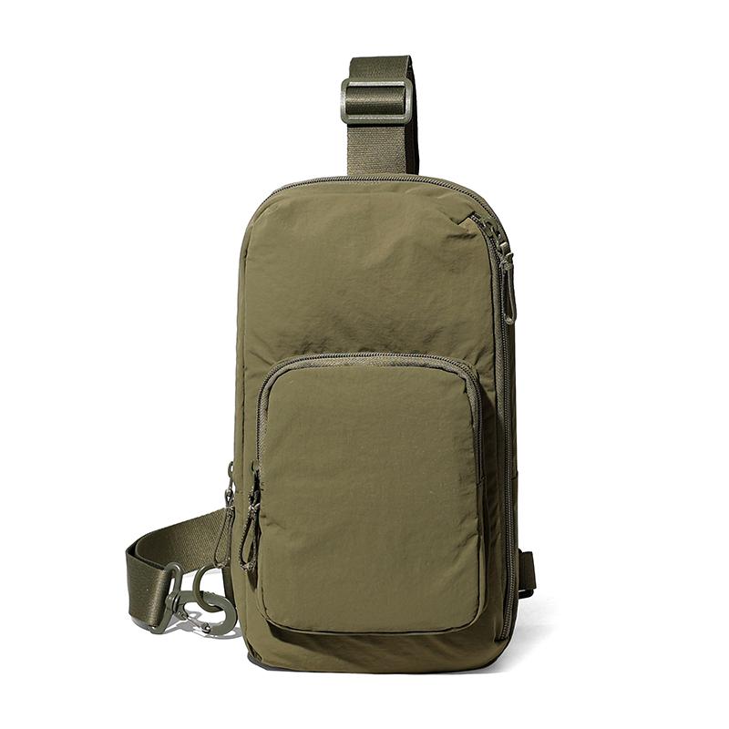 

Спортивная мужская нагрудная сумка женская сумка через плечо большой вместимости сумка кросс-боди зелёный