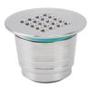 Coffee Capsule with Spoon Brush Filter Paper Seal Ring Square Hole Stainless Steel Reusable Coffee