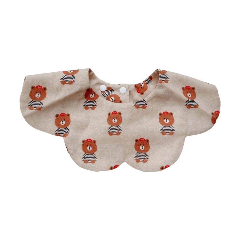Cotton Bib Cartoon Print Baby Feeding Towel Soft Comfortable Saliva Towel Newborns Burping Cloth for Boys Girls