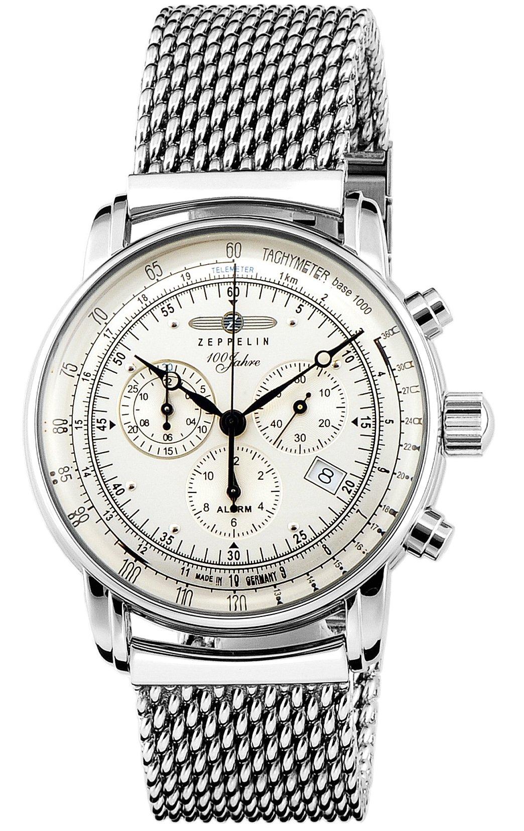 

Watch Special Edition 100 Years 100th Anniversary Silver Dial Stainless Steel Quartz 43MM Germany Watch [Zeppelin] 7680-M1 Men s [Item]