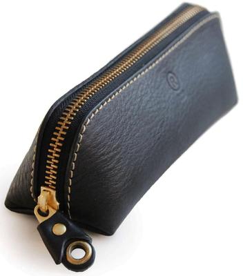 Pen Case Leather Name Pencil Case Pencil Holder Genuine Leather Tochigi Leather Adult Made In Japan Large Capacity Simple Brand Porco Rosso Triangle