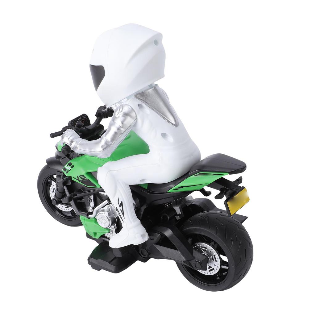 Remote Control Motorcycle High Speed RC Stunt Motorcycle with Lights for Gaming Competition