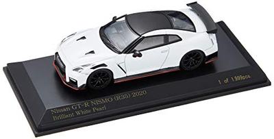 CARNEL 1/64 Nissan GT-R NISMO (R35) 2020 Brilliant White Pearl Finished Product CN640027