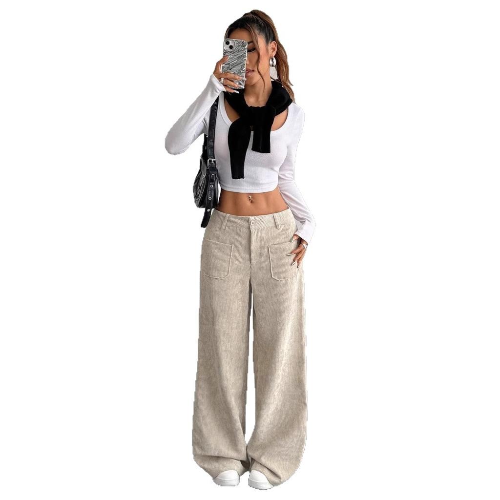 New Loose, Casual and Fashionable Autumn and Winter Pants with A Slimming Drape for Women