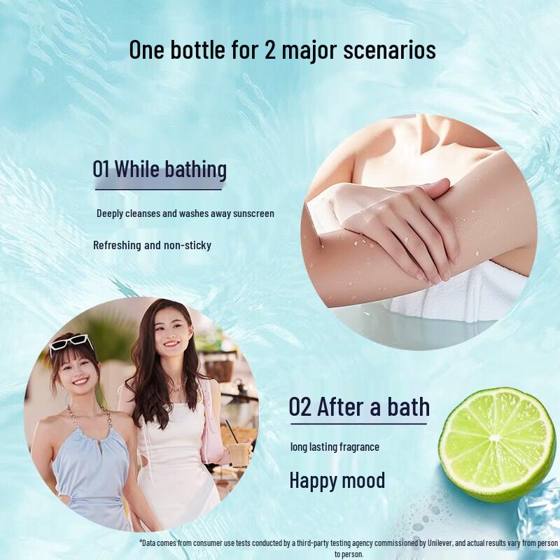 LUX Clear Orange Sea Salt Bubble Shower Gel