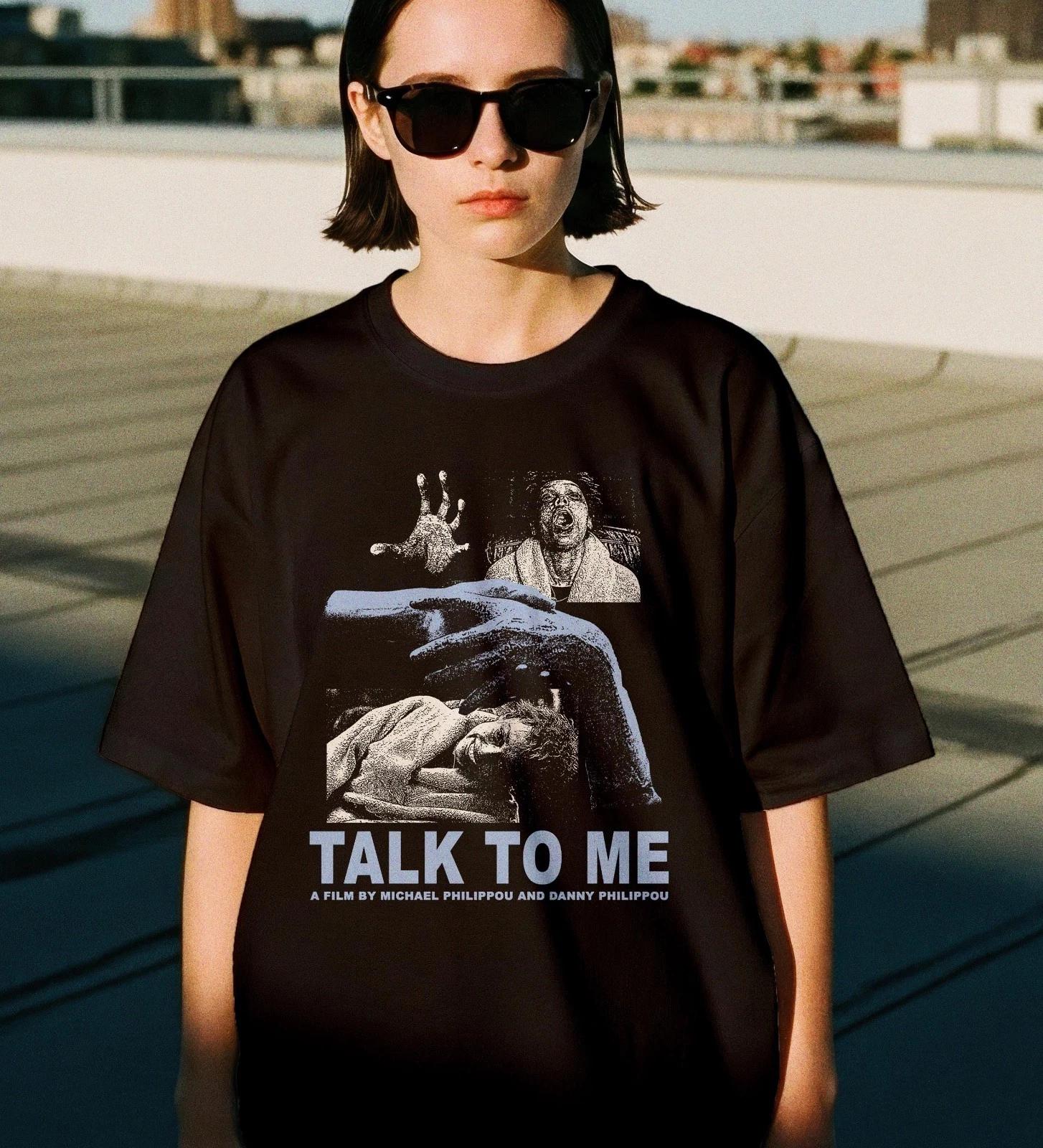 

Talk to Me Horror Movie T Shirt Embalmed Hand Graphic Tee Scary Film Shirt Gift L