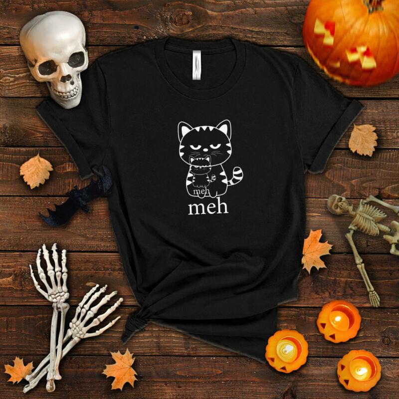 Buy Meh Cat Shirt Funny Sarcastic Gift 
