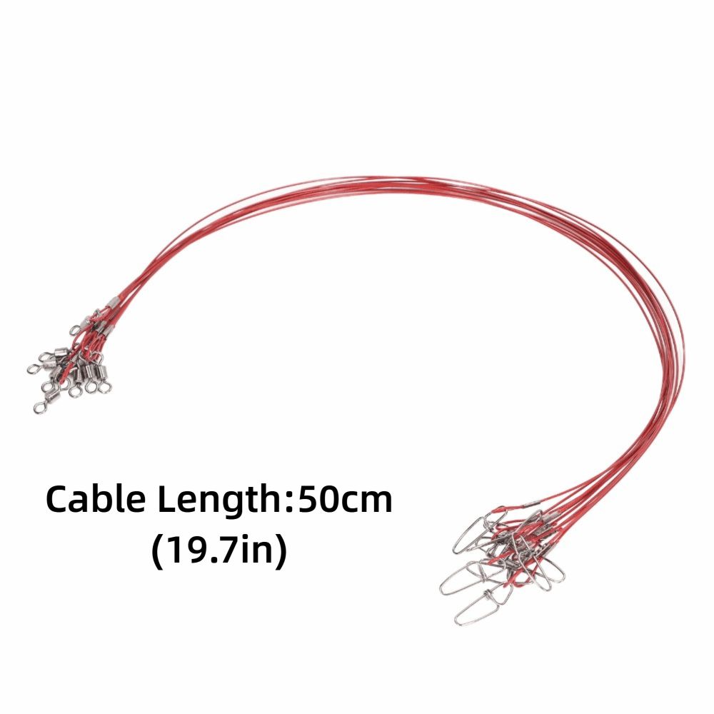 30PCS Anti Bite Fishing Wire Rigs Leaders Heavy Duty Fishing Wire Leaders  Lures Rig