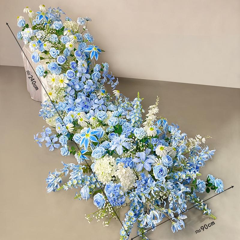Uflower 5D Artificial Flower Wall Green Plant Backdrop for Wedding Event Party Props Floral Window Display
