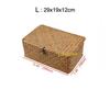 Handmade Seagrass Woven Storage Box Seaweed Storage Finishing Basket with Lid Sundry Bath Cosmetic Towel Container mx01161829