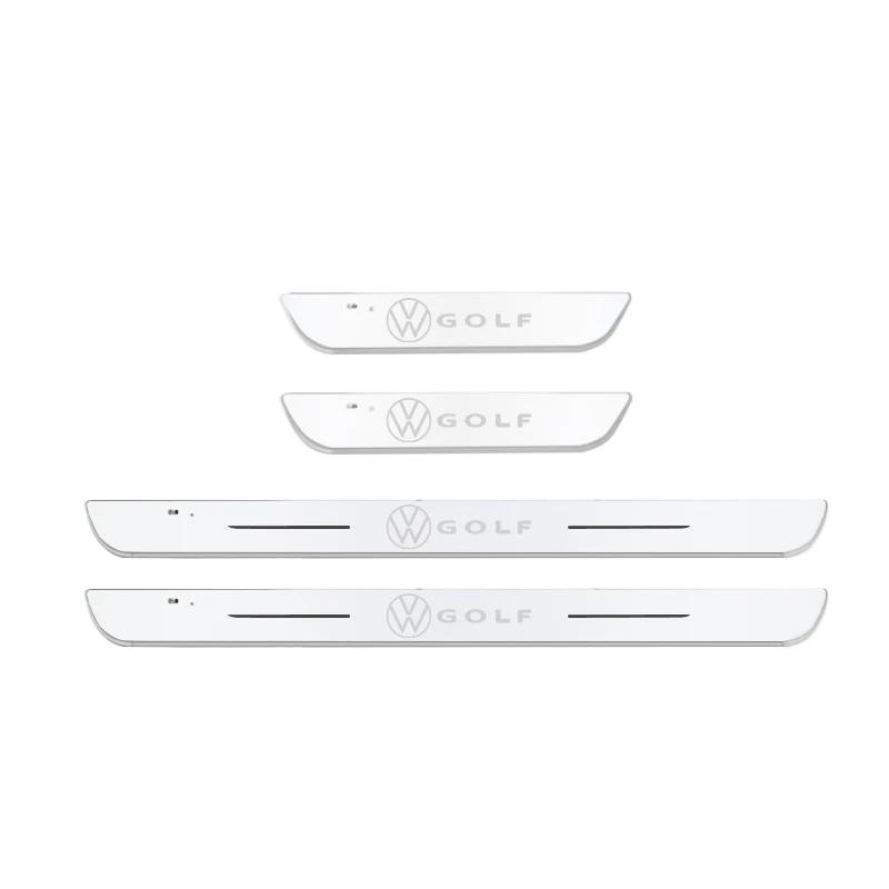 VW GTI GOLF 2026 Hot For VW VOLKSWAGEN Car Scuff Plate LED Welcome Pedal Door Sill Light for VW Volkswagen Passat Tiguan Golf Bo