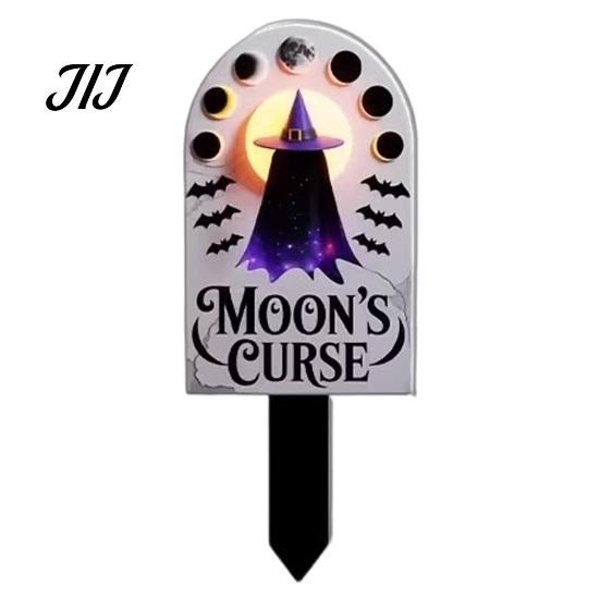 Durable Garden Stakes Halloween Ground Stake Art, Decorative Acrylic Yard Sculpture, Waterproof Easy Install Sign, Weather Resistant Lawn Ornament for