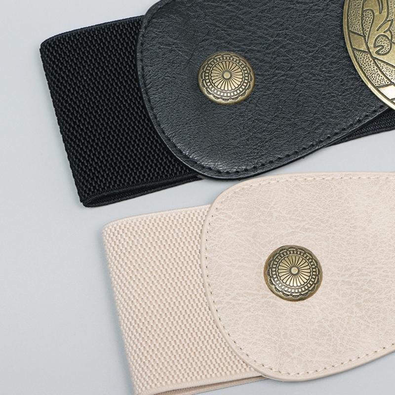 Erwachsener Elastischer Ösen-Design Taillengürtel Verstellbarer Übertriebener Persönlichkeits-Taillengürtel für Männer Jugendliche Mantel Jeans