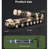 1/50 Scale Kids' Miniature DF-31 Missile Launcher Truck Model with LED Lights - Playful Military Display Toy for Boys & Collectors