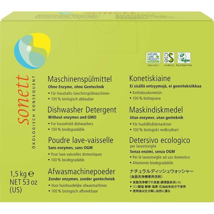 Lessive Sonett - DE4023 - Lessive pour machine à laver domestique 1500 g