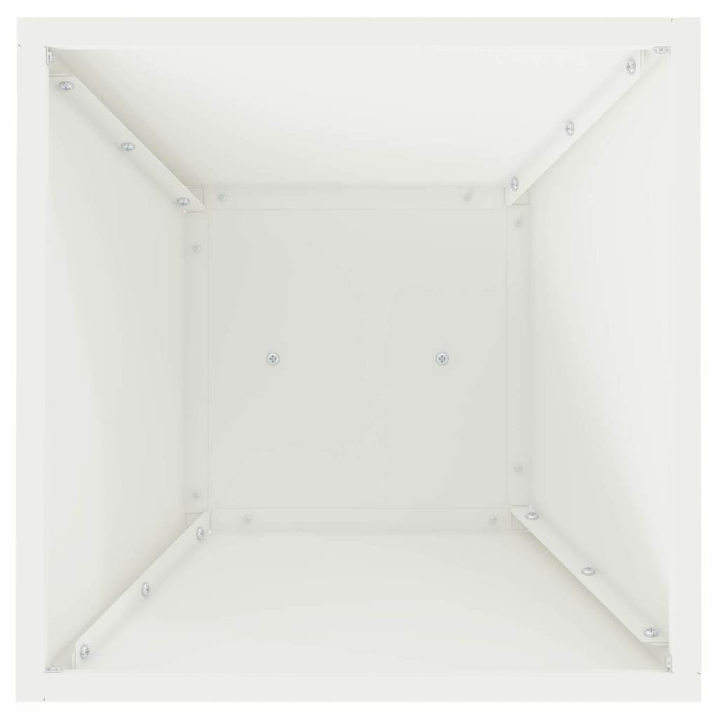 Column Planter White 35 X 35 X 73 Cm