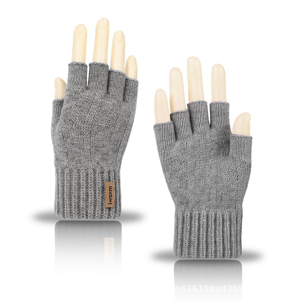 Alpaca Wool Knitted Warm Gloves for Men and Women Cold Proof Touch Screen Gloves for Autumn and Winter