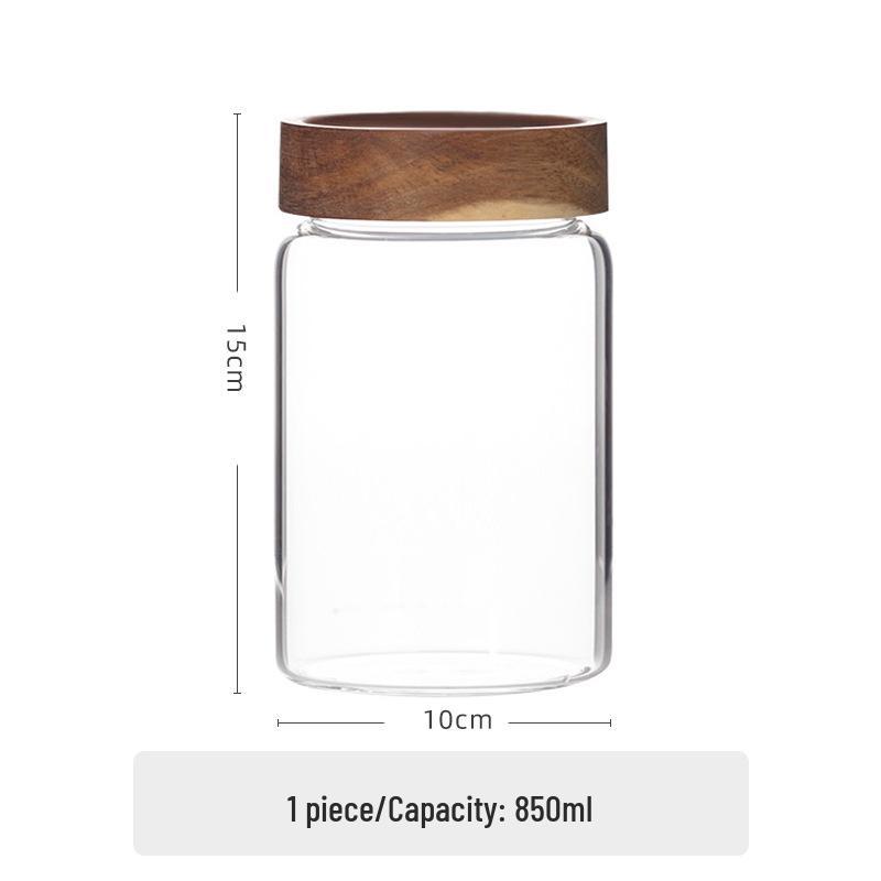 High-Temperature Resistant Multi-Size Honey Glass Jar - Food-Grade & Threaded for Sealing and Storage