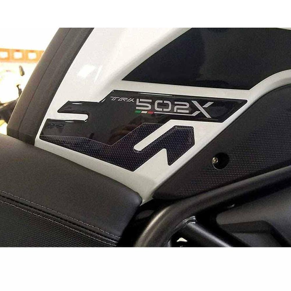 Adesivo 3D in resina epossidica per moto, antigraffio, antiscivolo, per serbatoio laterale, per BENELLI TRK 502 X TRK502 2017 -