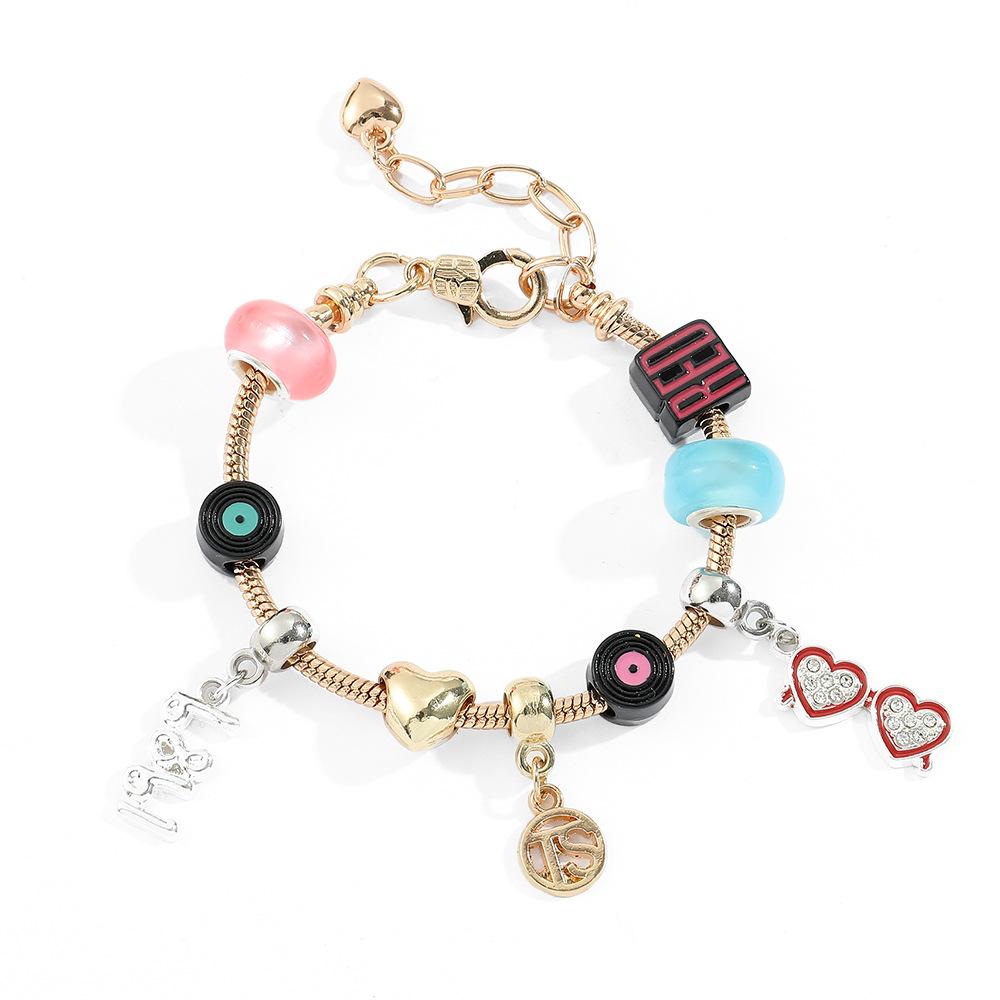 Braccialetto a tema Taylor Swift, Multicolore, Regalo per Fan