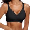 Large Size Underwear Jelly Rimless Bra Full Cup Seamless Underwear Custom European and American Bra