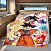 1 Stück Son Goku Druck Flanelldecke, Hohe Qualität für alle Jahreszeiten, Heimdekoration, Wärme und Komfort, Perfekt für Weihnachtsgeschenke
