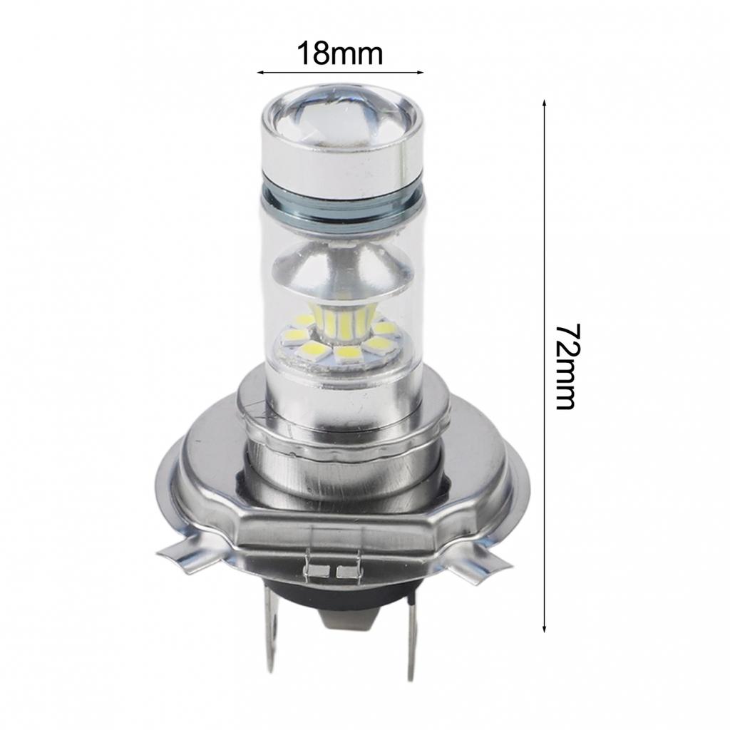 2Pcs/Set LED 100W/H4 8000K/20 LED White Two Bulbs Head Light High Low Beam Lamps
