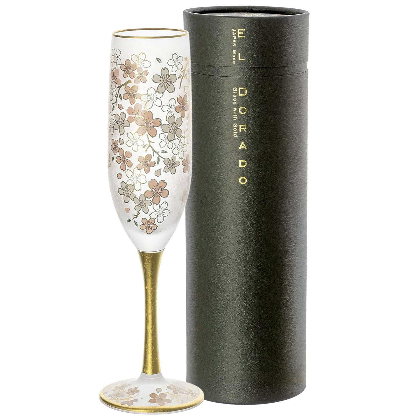 

Aderia (ADERIA) Sakura Flute Champagne Glass, 180ml, Made in Japan, Gift Boxed, Wine Flute, Sparkling Wine, Bordeaux, Red Brandy, Gift for Women, Moth